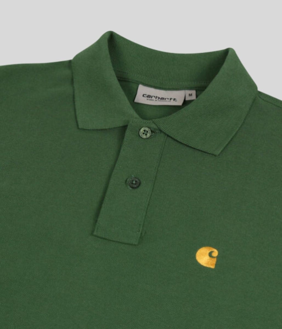 Bottle Green Men's Chase Pique Polo Shirt