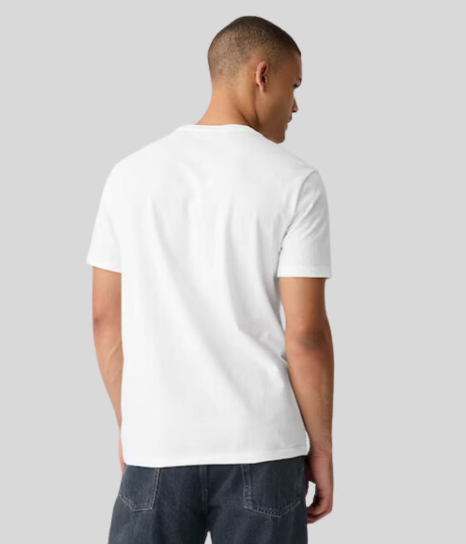 Mens White Cotton T Shirt