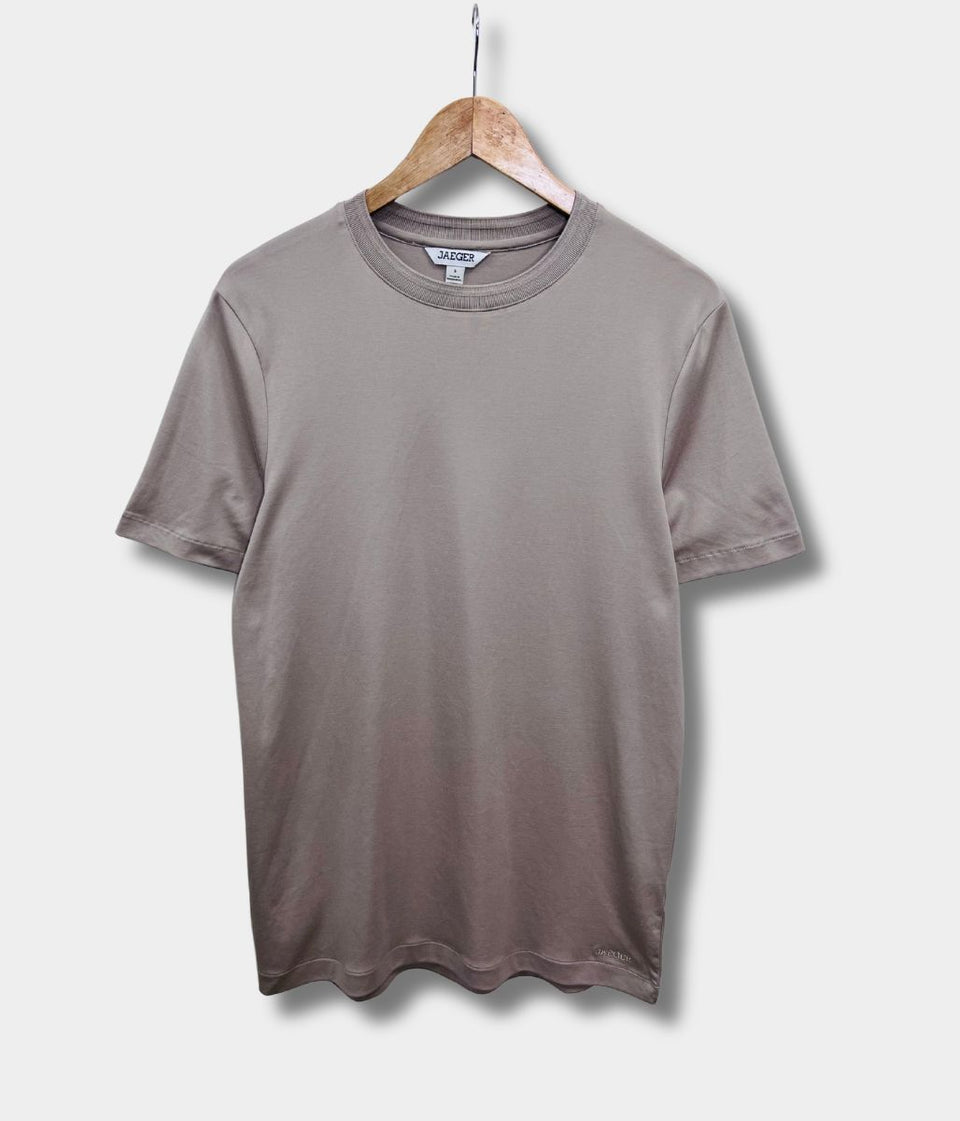 Taupe Premium Cotton Mens T Shirt