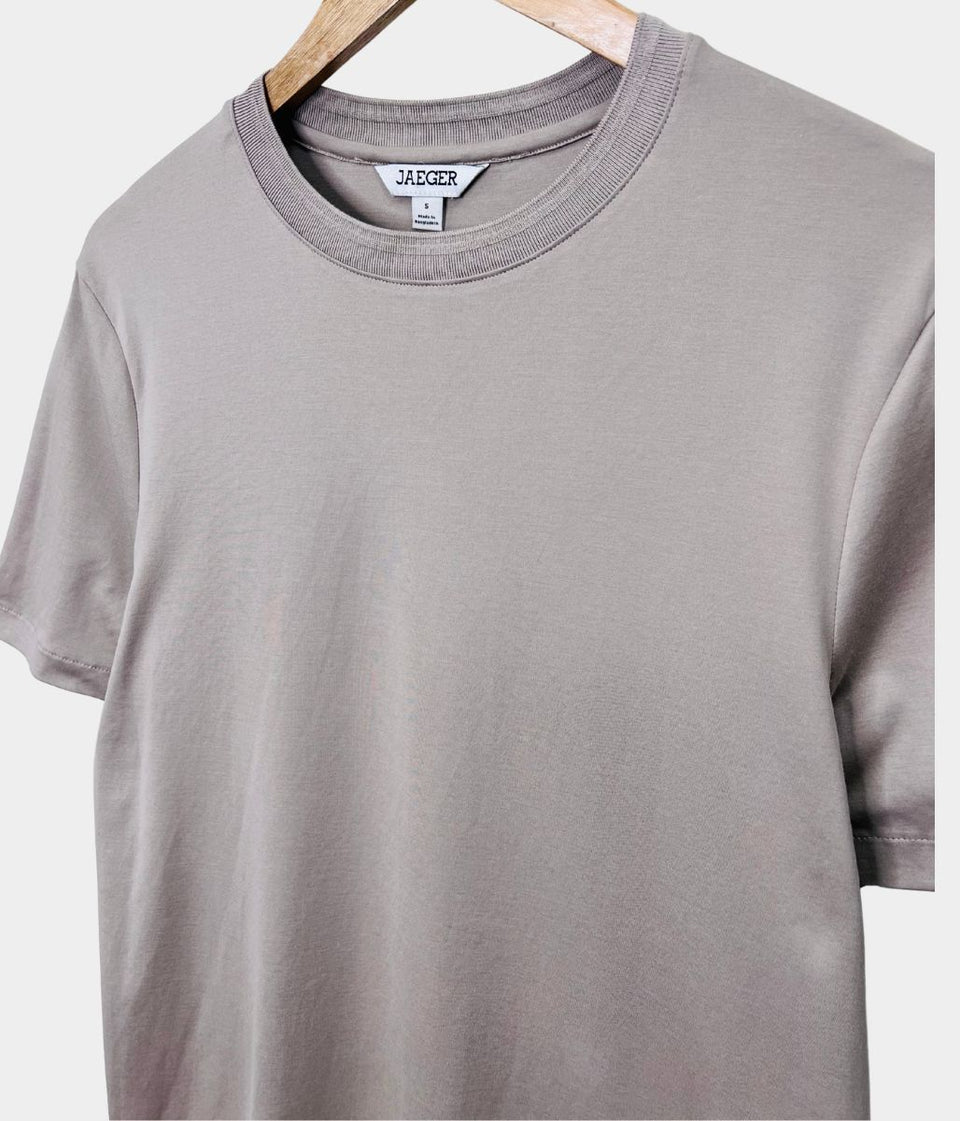 Taupe Premium Cotton Mens T Shirt