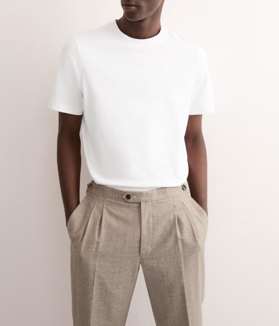 White Premium Cotton Mens T Shirt