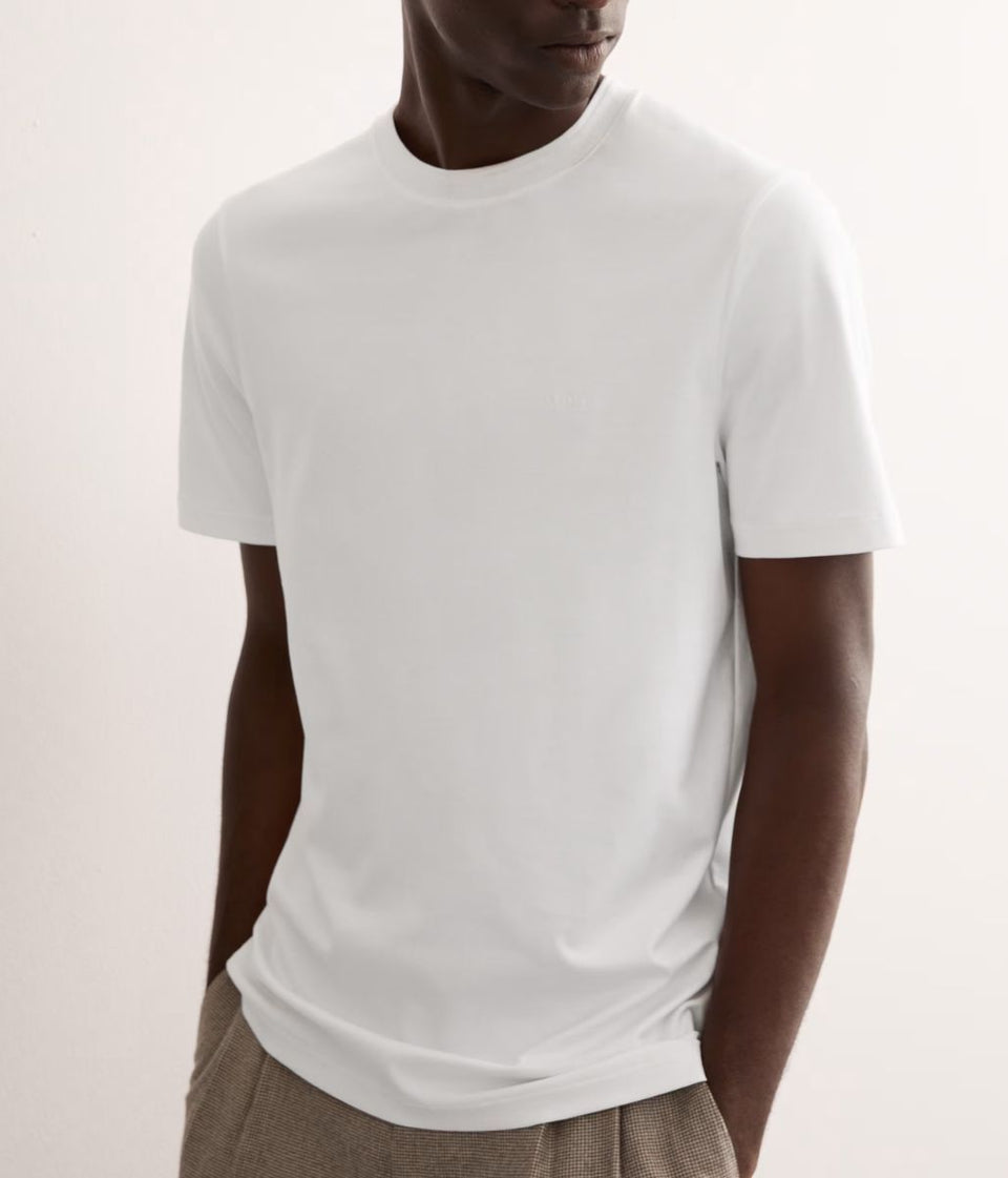White Premium Cotton Mens T Shirt