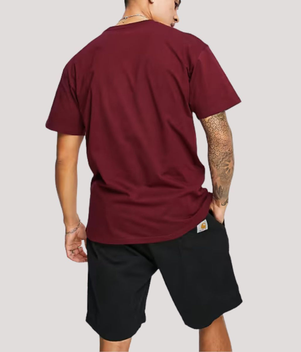 Burgundy Carhartt Chase T Shirt
