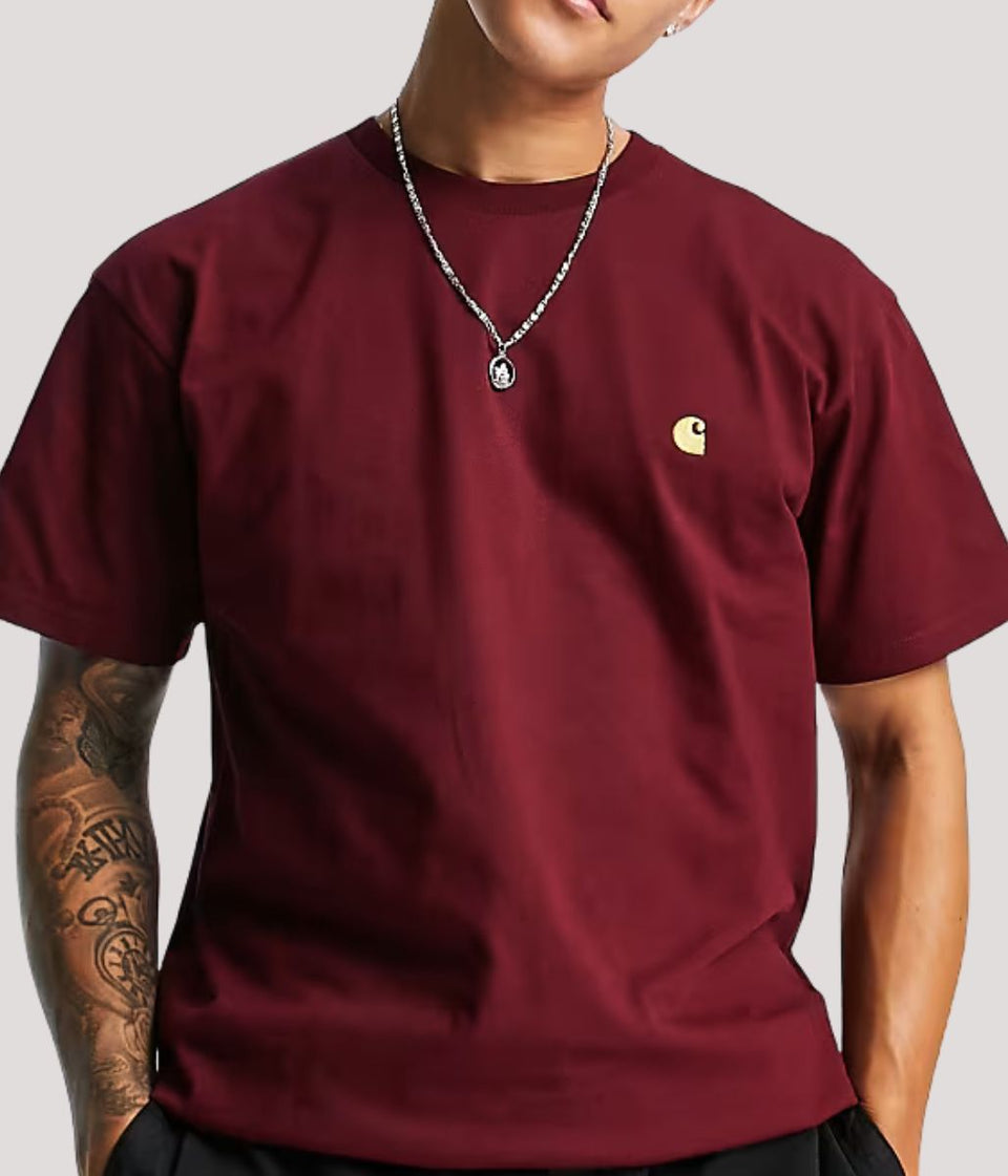 Burgundy Carhartt Chase T Shirt
