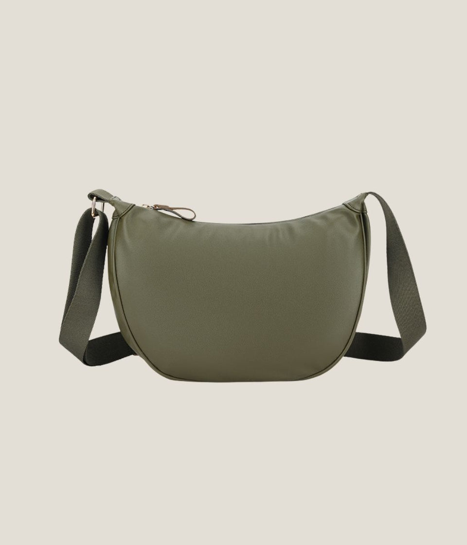 Khaki Crescent Sling Bag