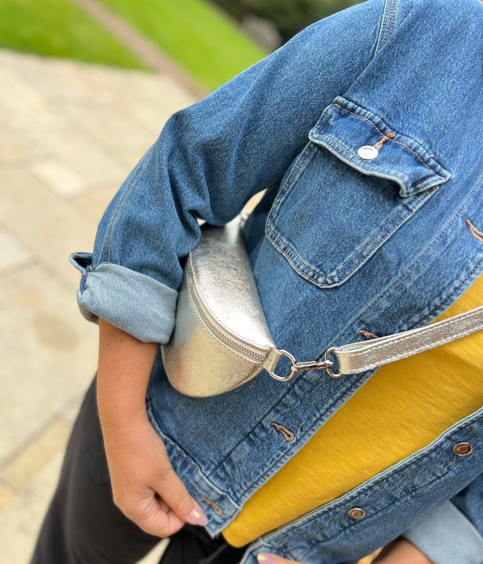 Blue Utility Oversized Style Denim Jacket