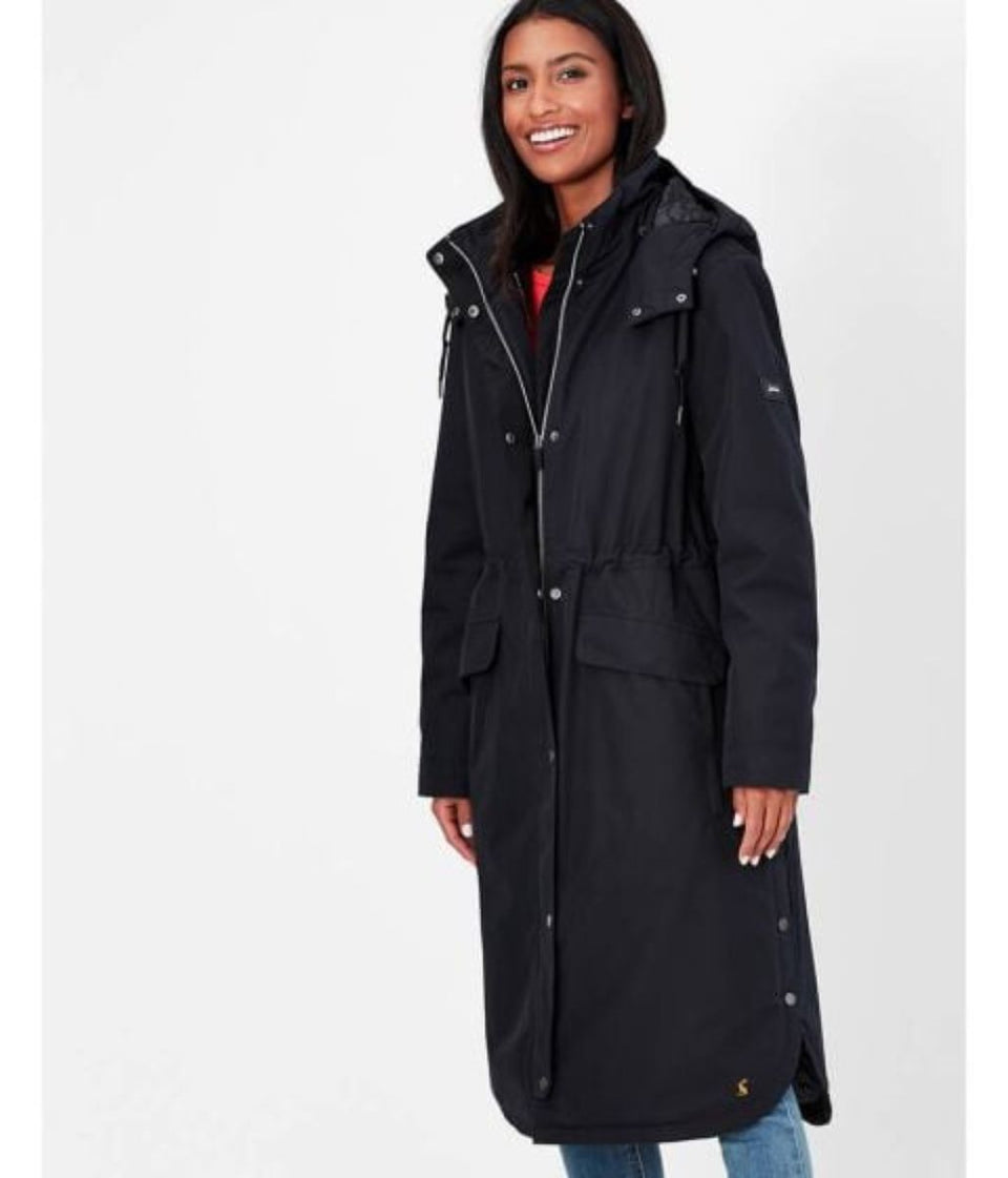 Black Taunton Lined Waterproof Coat