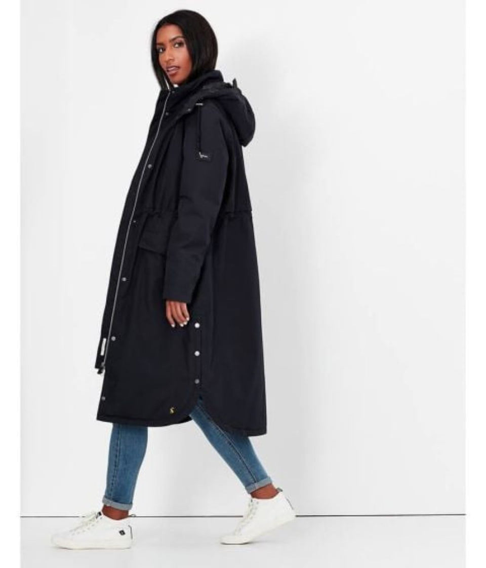 Black Taunton Lined Waterproof Coat
