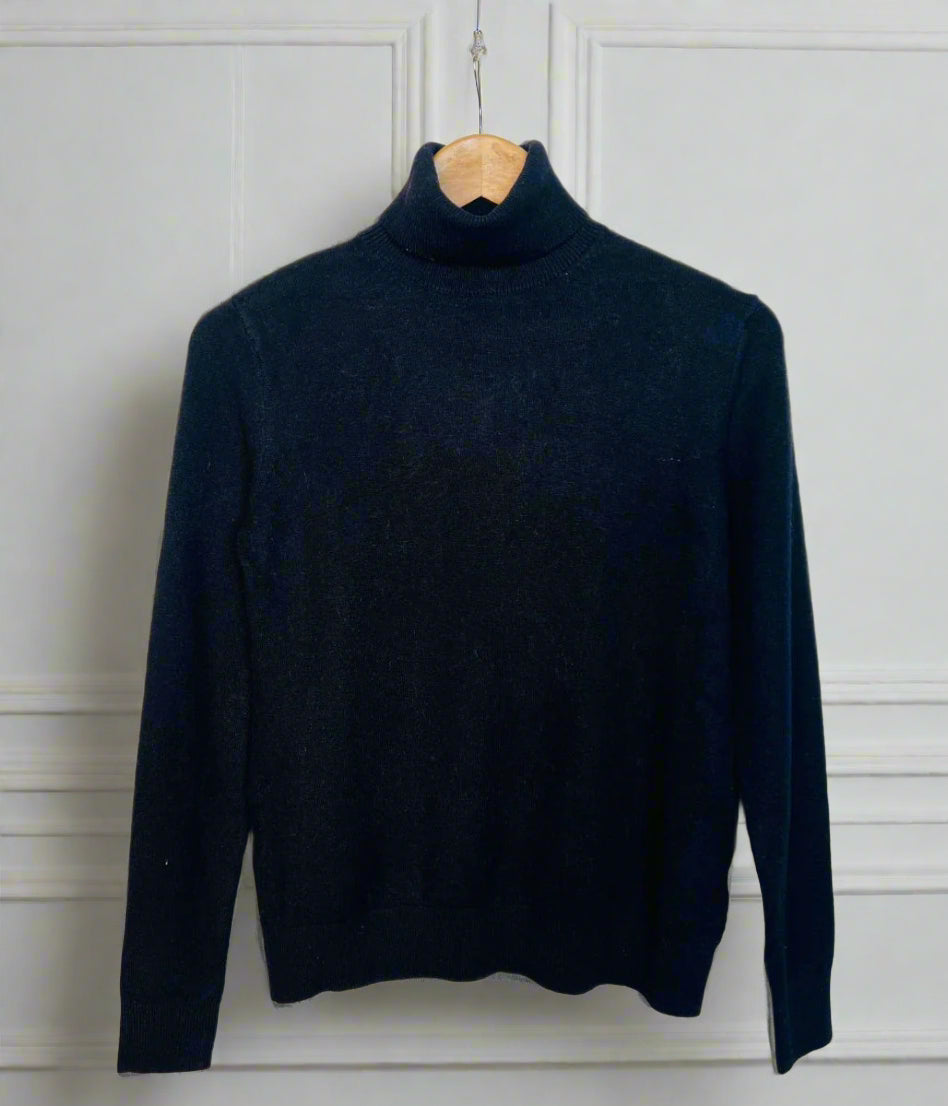 Black Polo Neck Jumper