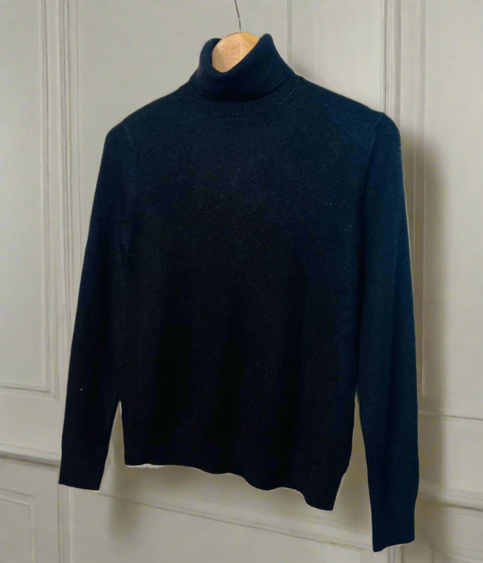 Black Polo Neck Jumper