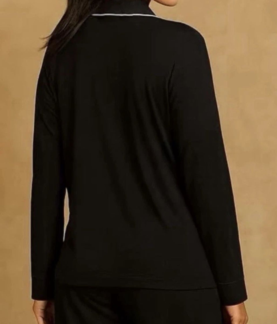 Black Jersey Pyjama Set