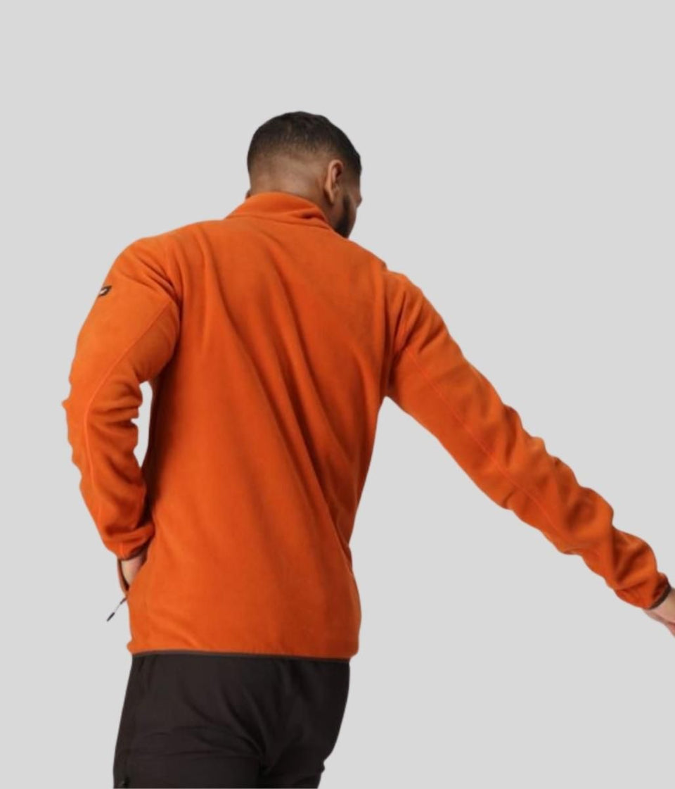 Mens Orange Hadfield Fleece Jacket