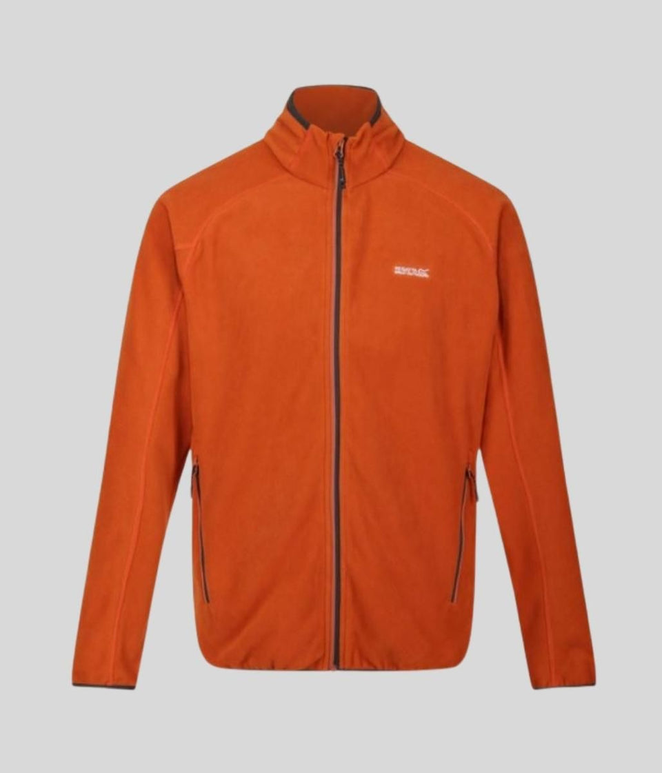 Mens Orange Hadfield Fleece Jacket