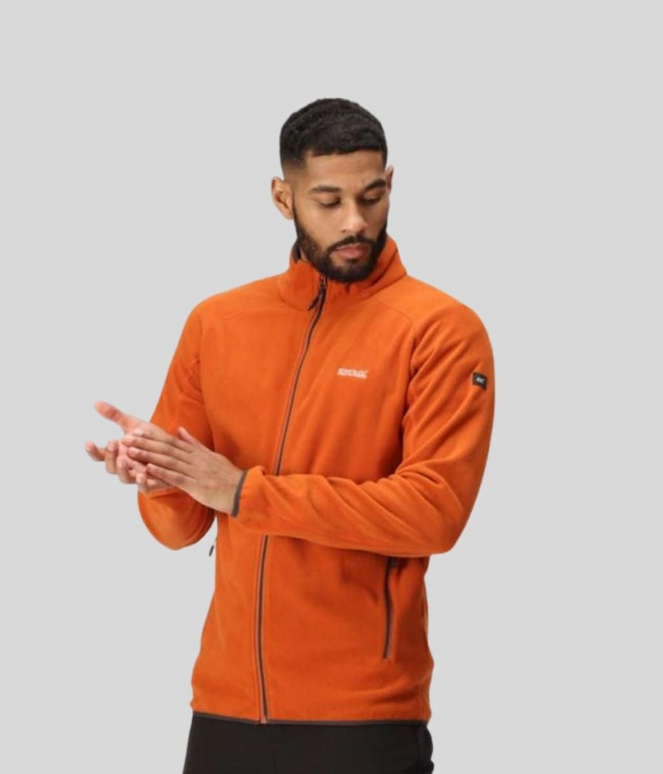 Mens Orange Hadfield Fleece Jacket