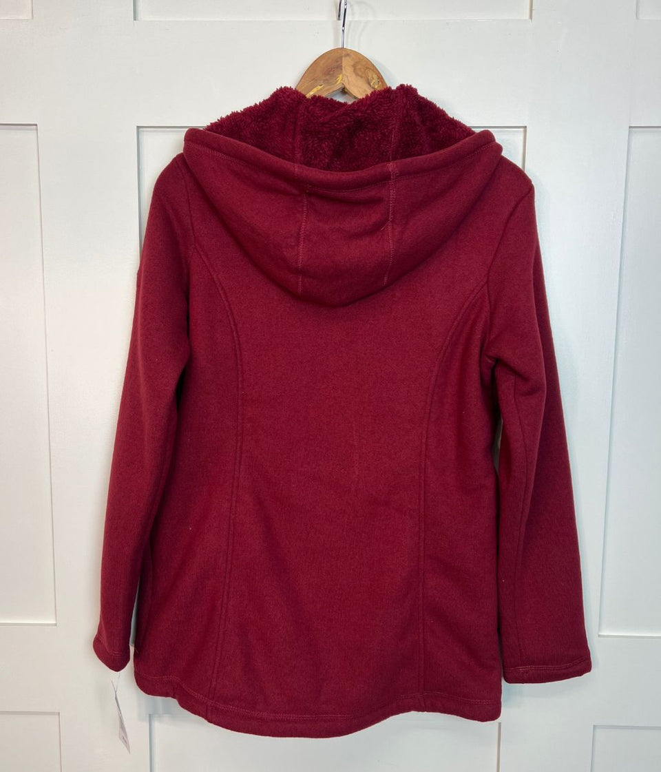 Burgundy Sherpa Lined Luxe Fleece