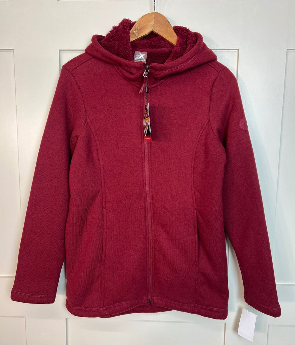 Burgundy Sherpa Lined Luxe Fleece