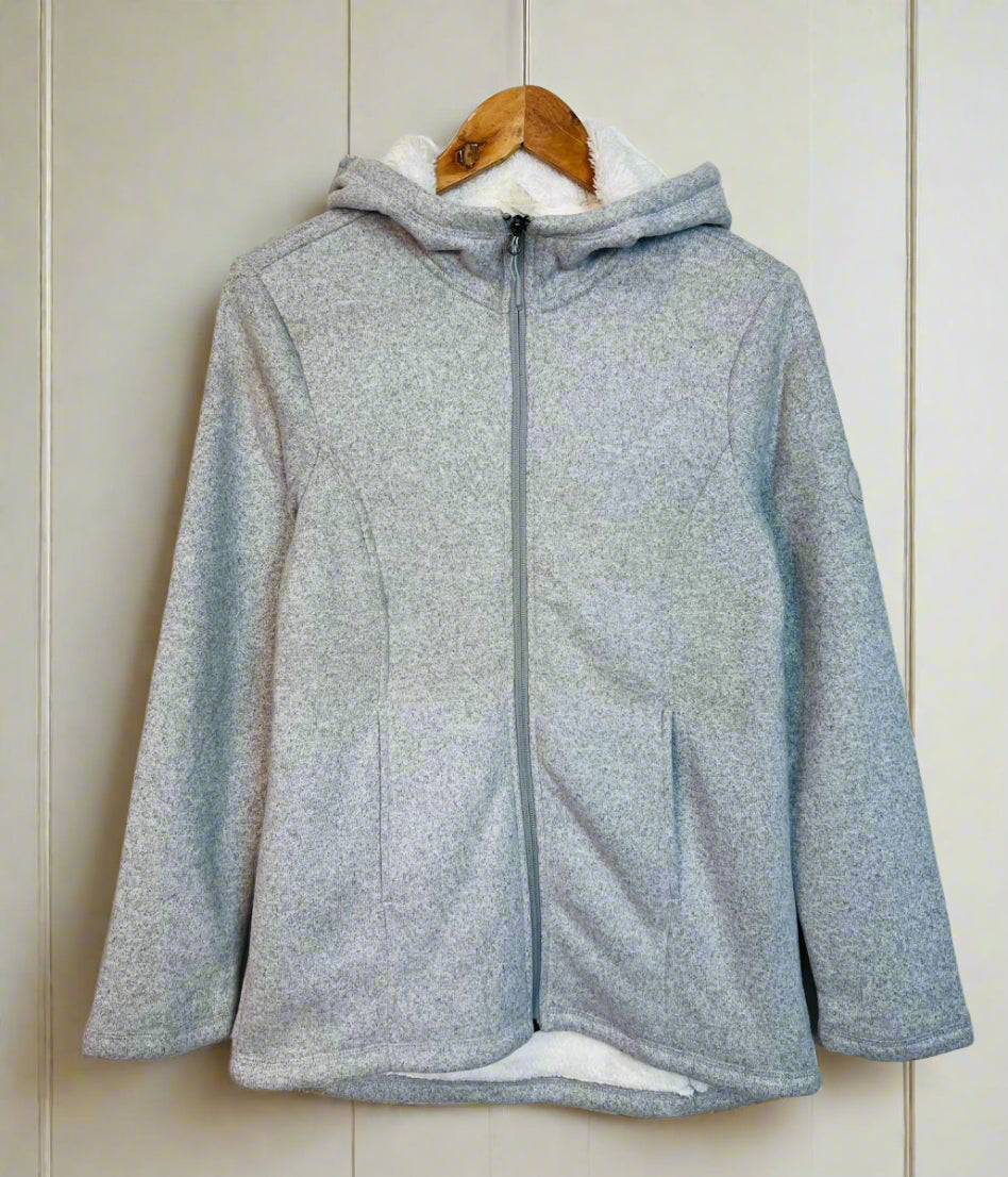 Light Grey Sherpa Lined Luxe Fleece