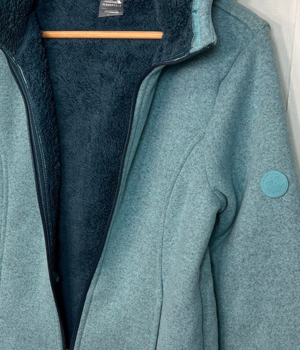 Aqua Sherpa Lined Luxe Fleece