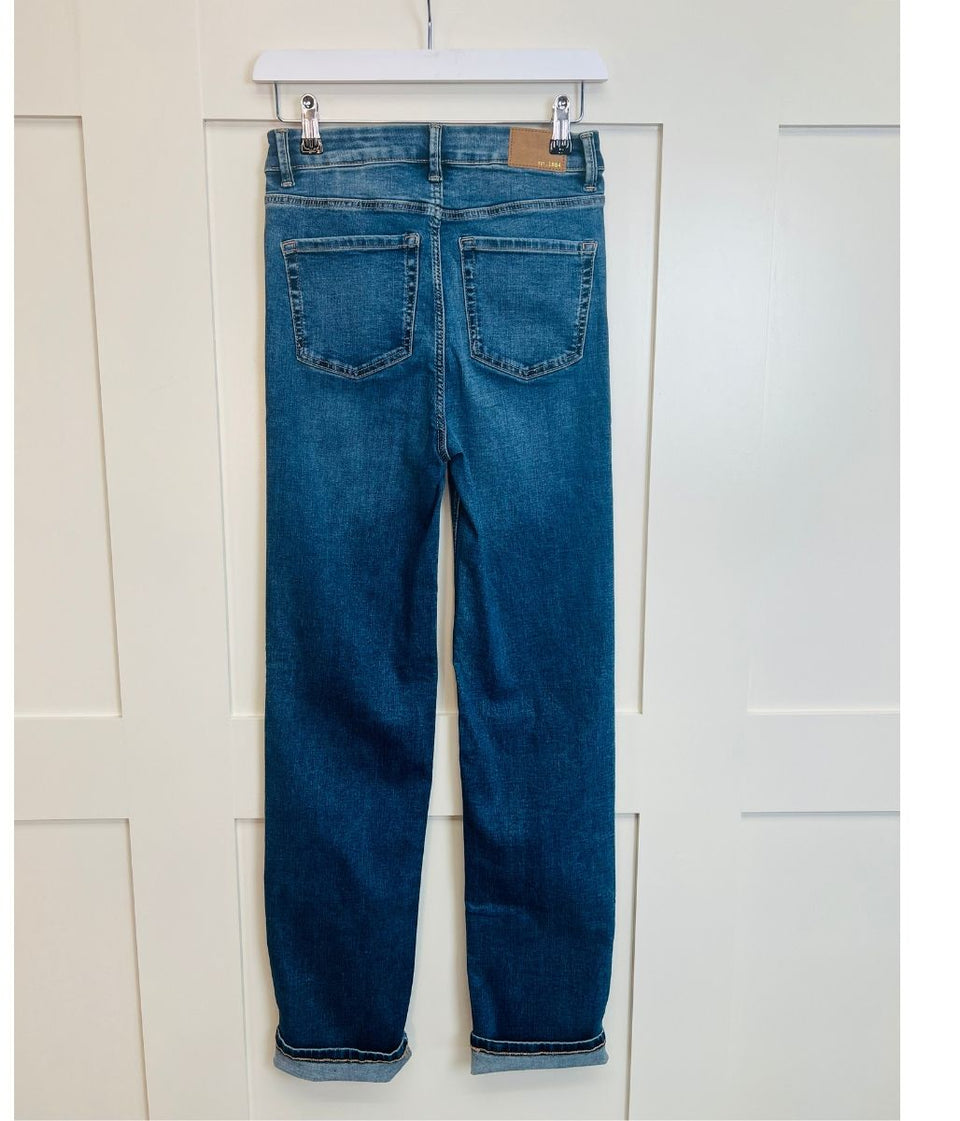 Blue Sophia Straight Jeans
