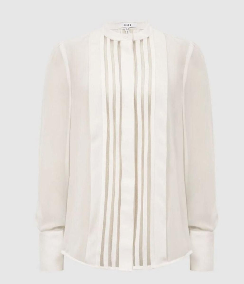 Noa Sheer Stripe Panel Blouse