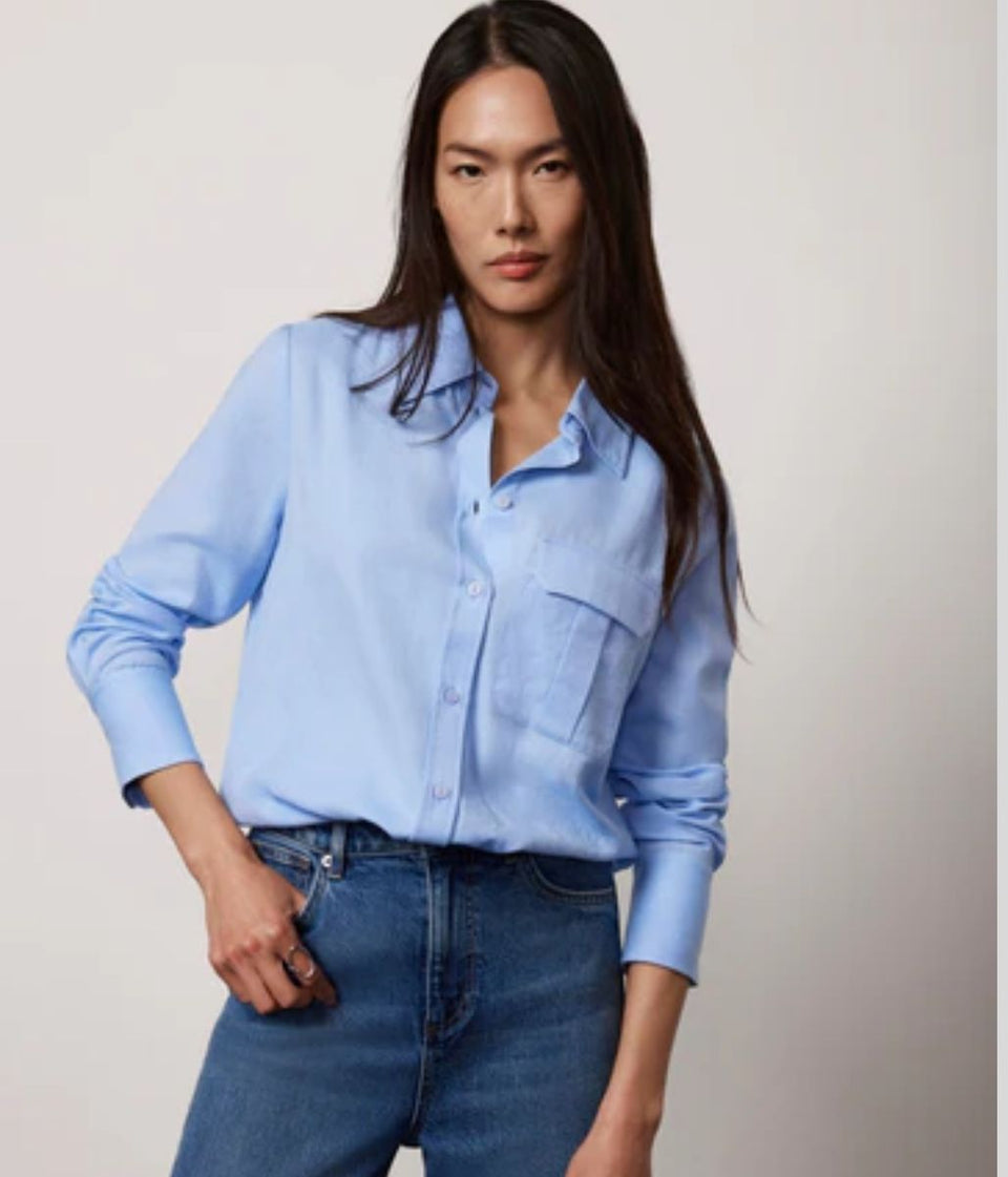 Blue Chambray Pocket Shirt