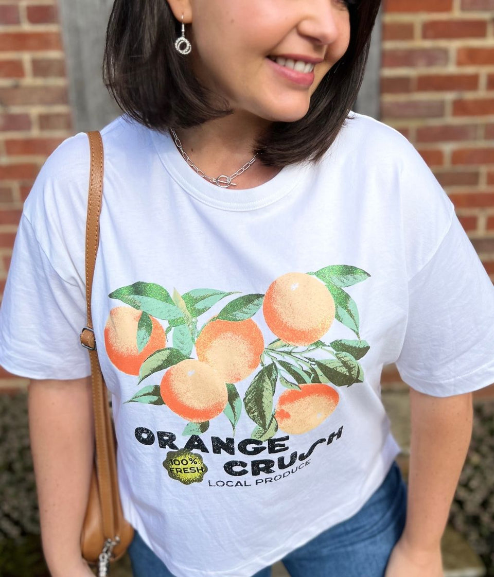 Orange Crush Premium Cotton T Shirt