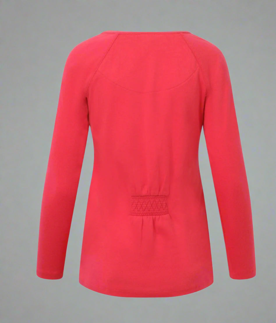 Mistral Pink Henley Top