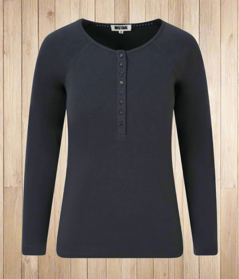 Mistral Grey Henley Top