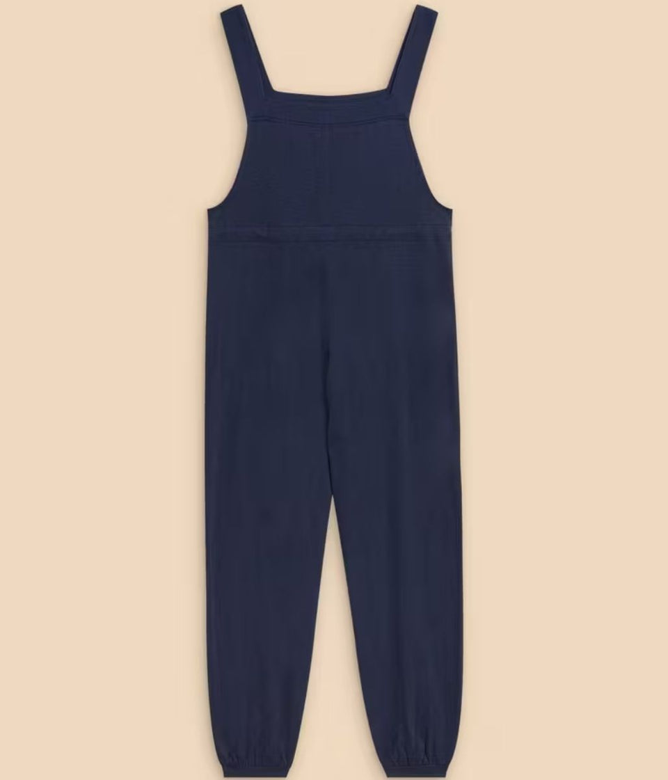 Navy Daphne Jersey Dungarees