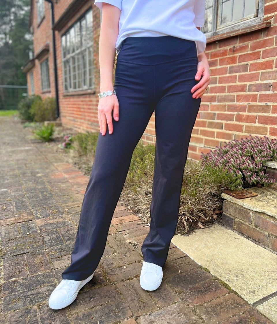 Navy Cotton Rich Straight Leg Joggers