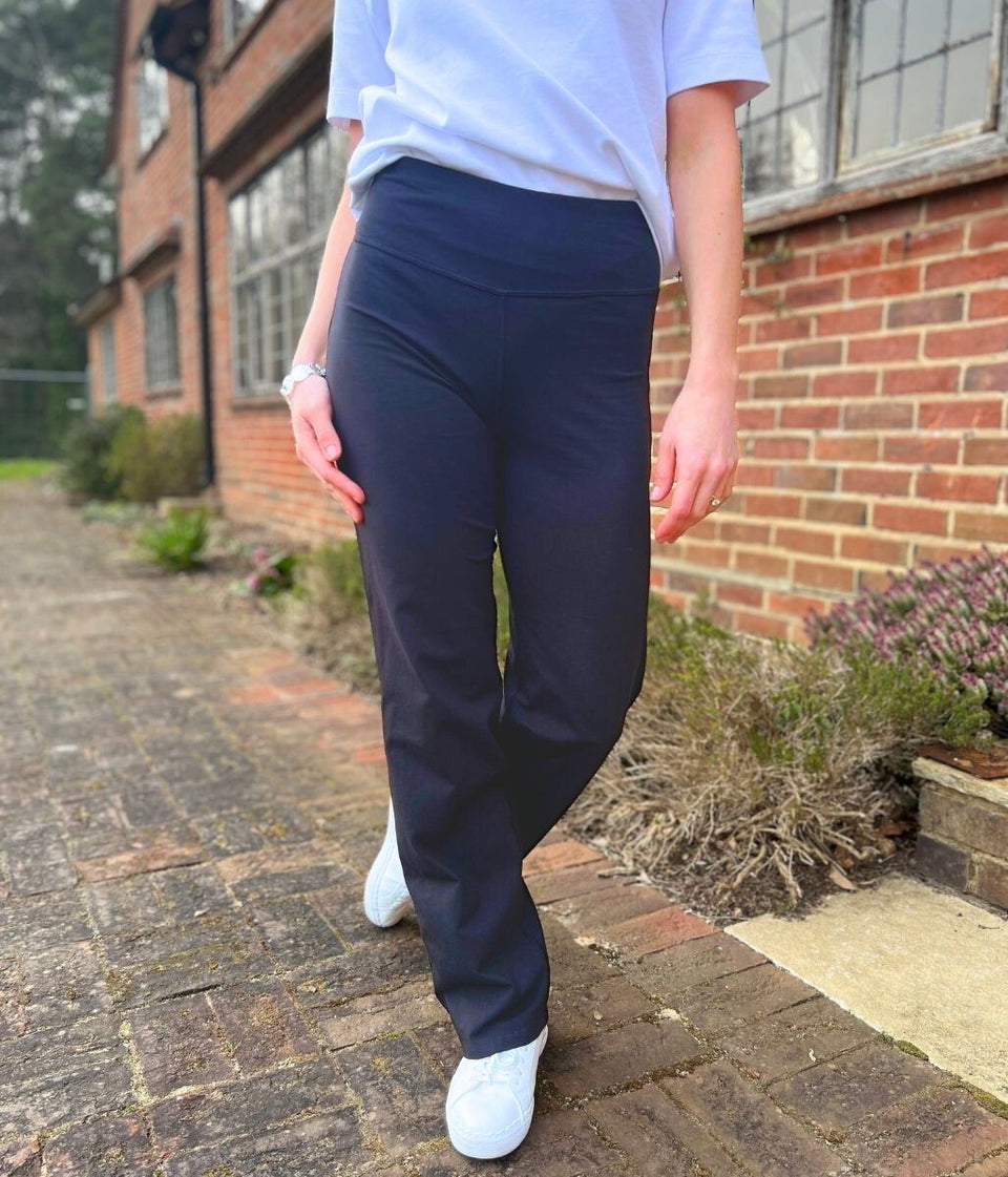 Navy Cotton Rich Straight Leg Joggers