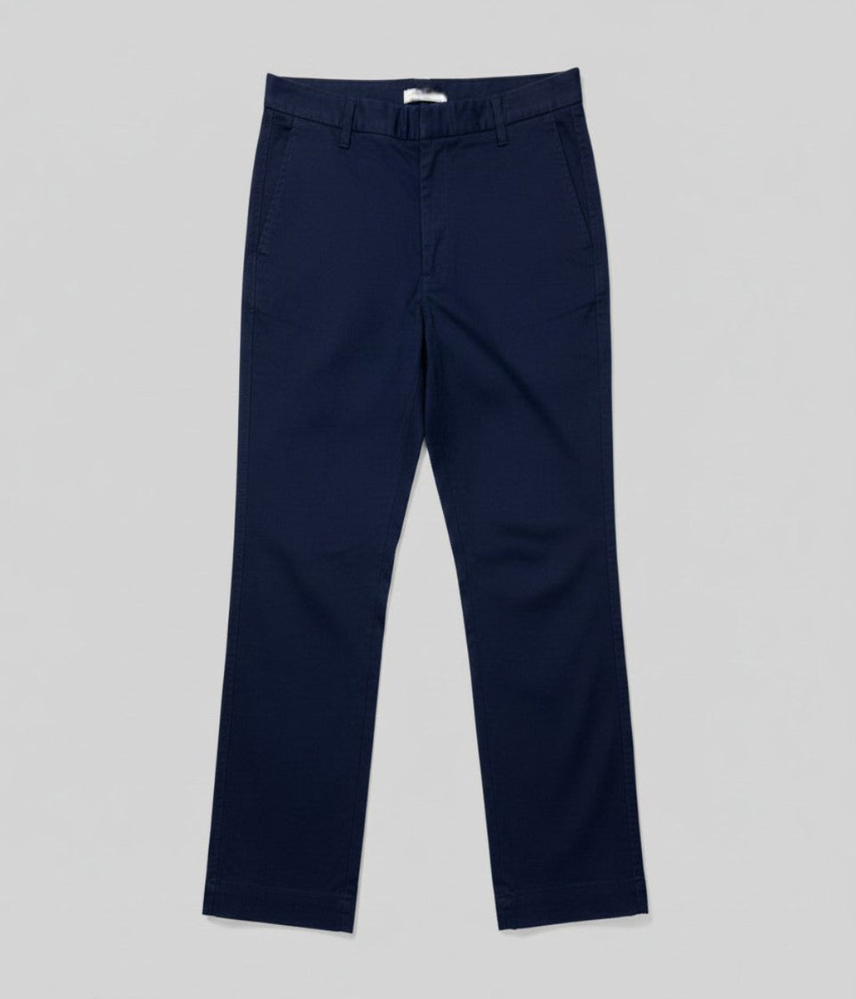 Navy Straight Leg Chino Trousers