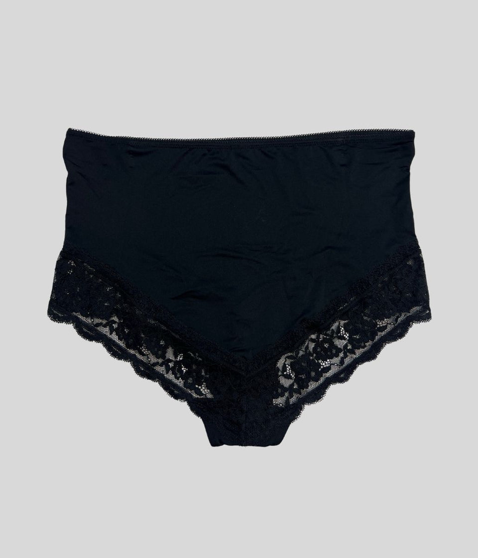 Black Lace Trim Full Briefs