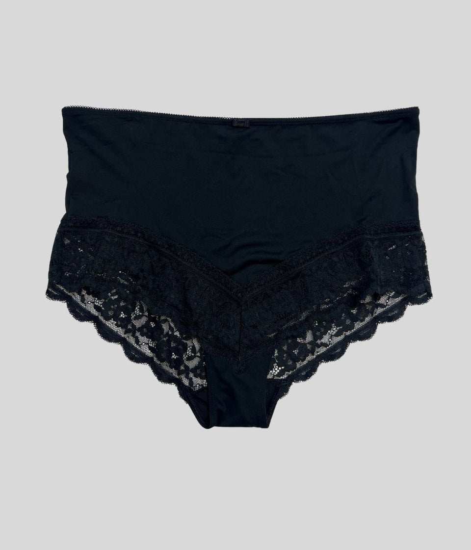 Black Lace Trim Full Briefs