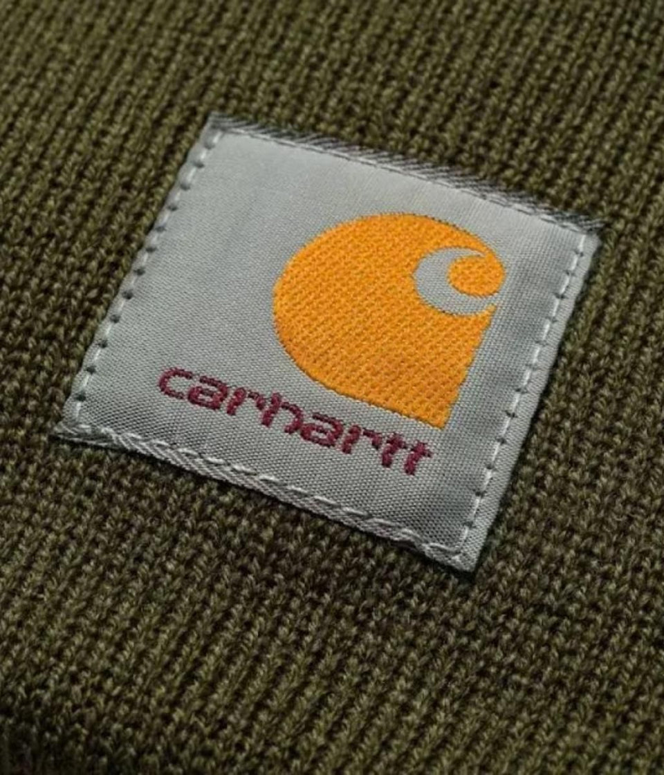 Green Carhartt Rib Knit Beanie