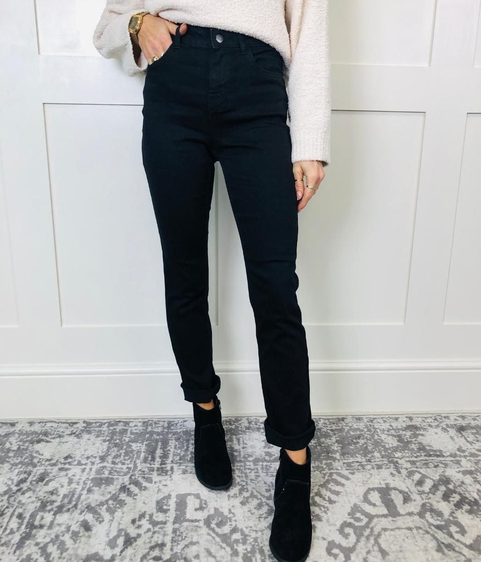 Black Straight Leg Jeans