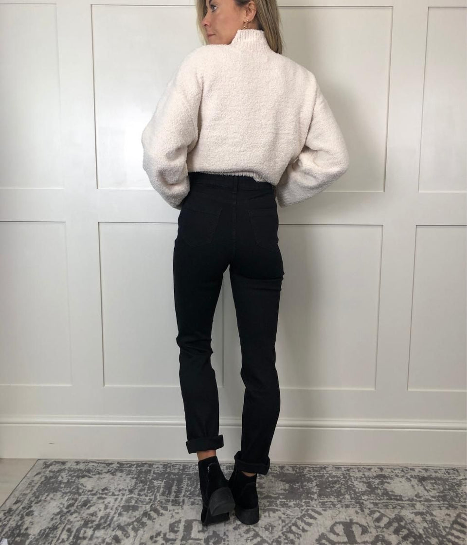 Black Straight Leg Jeans