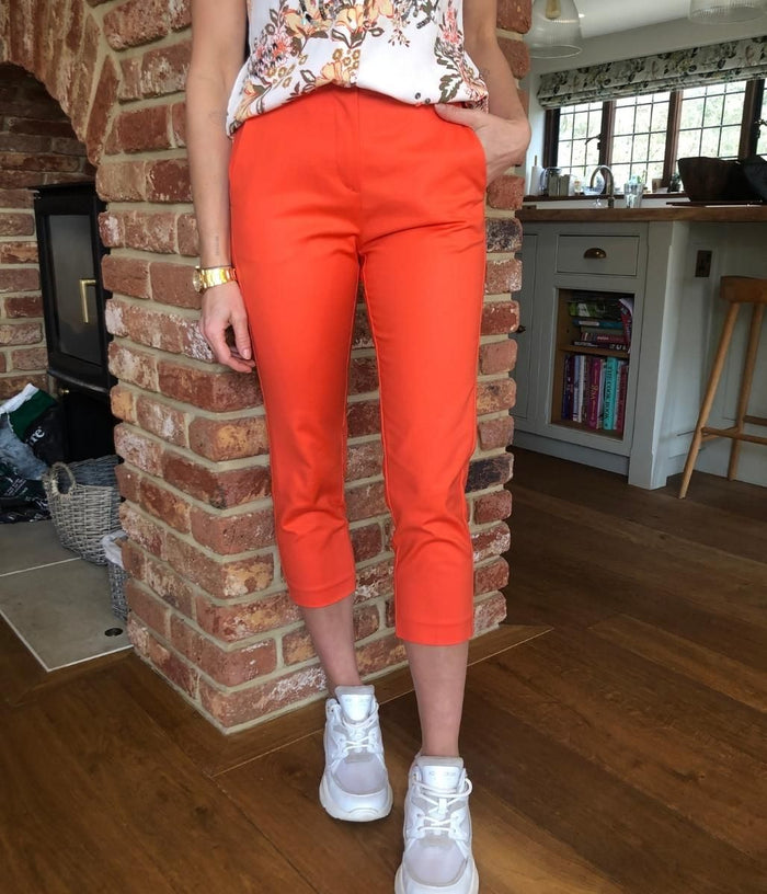 Orange Trousers, Cropped Blouse. - The Hunter Collector