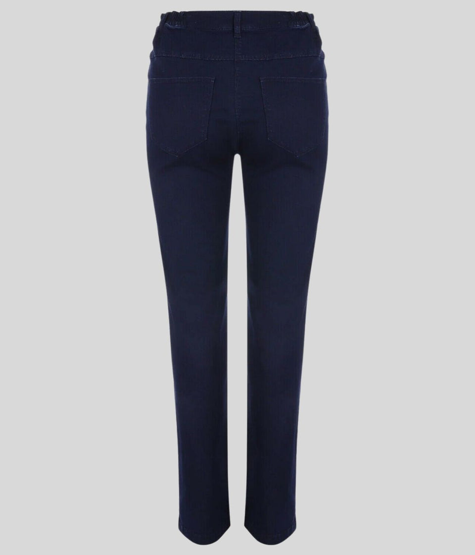 Navy Straight Leg Sara Jeans