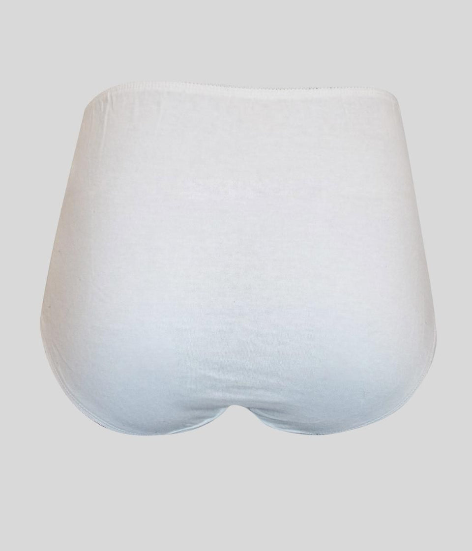 White Cotton Full Briefs