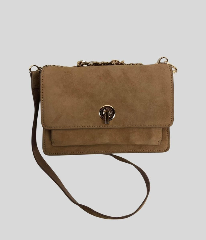 Tan suede cheap cross body bag