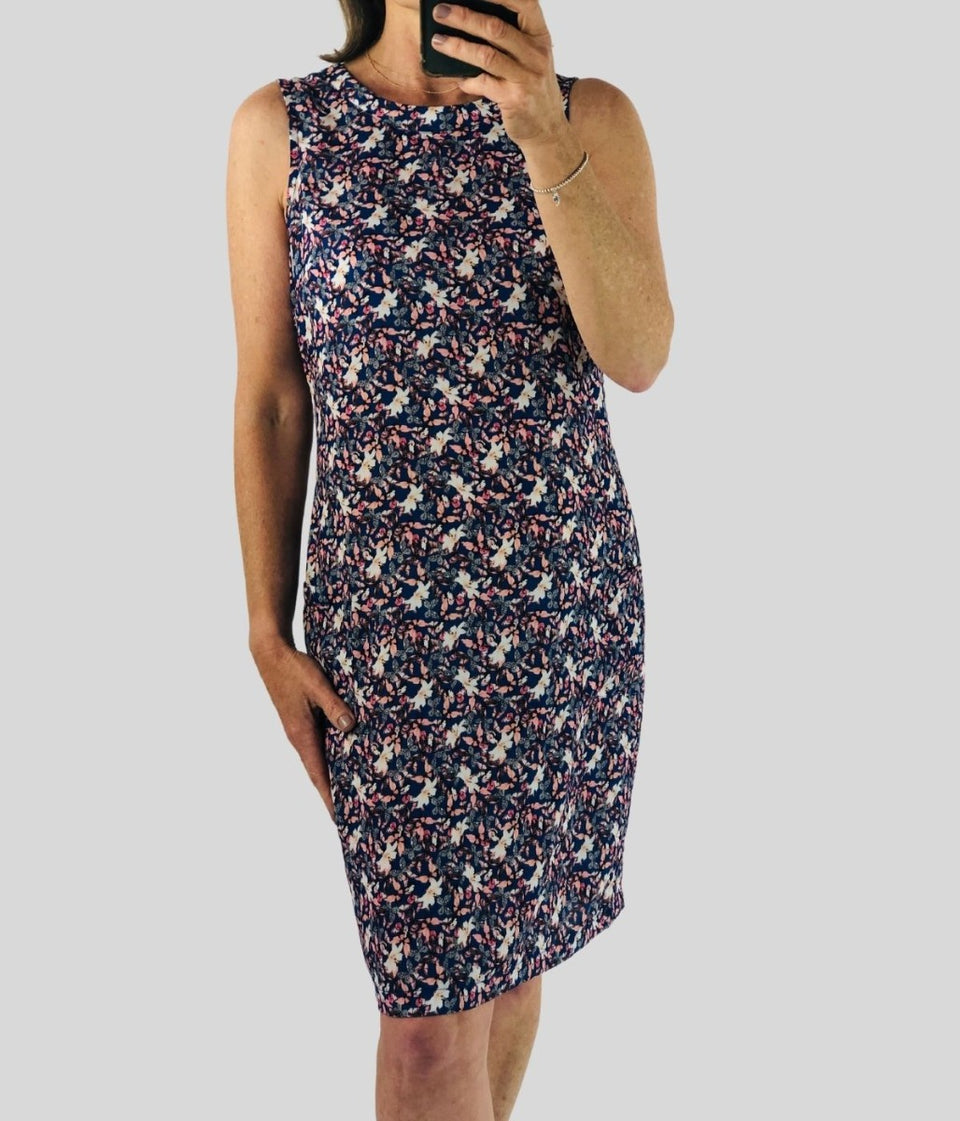 Butterfly Print Shift Dress