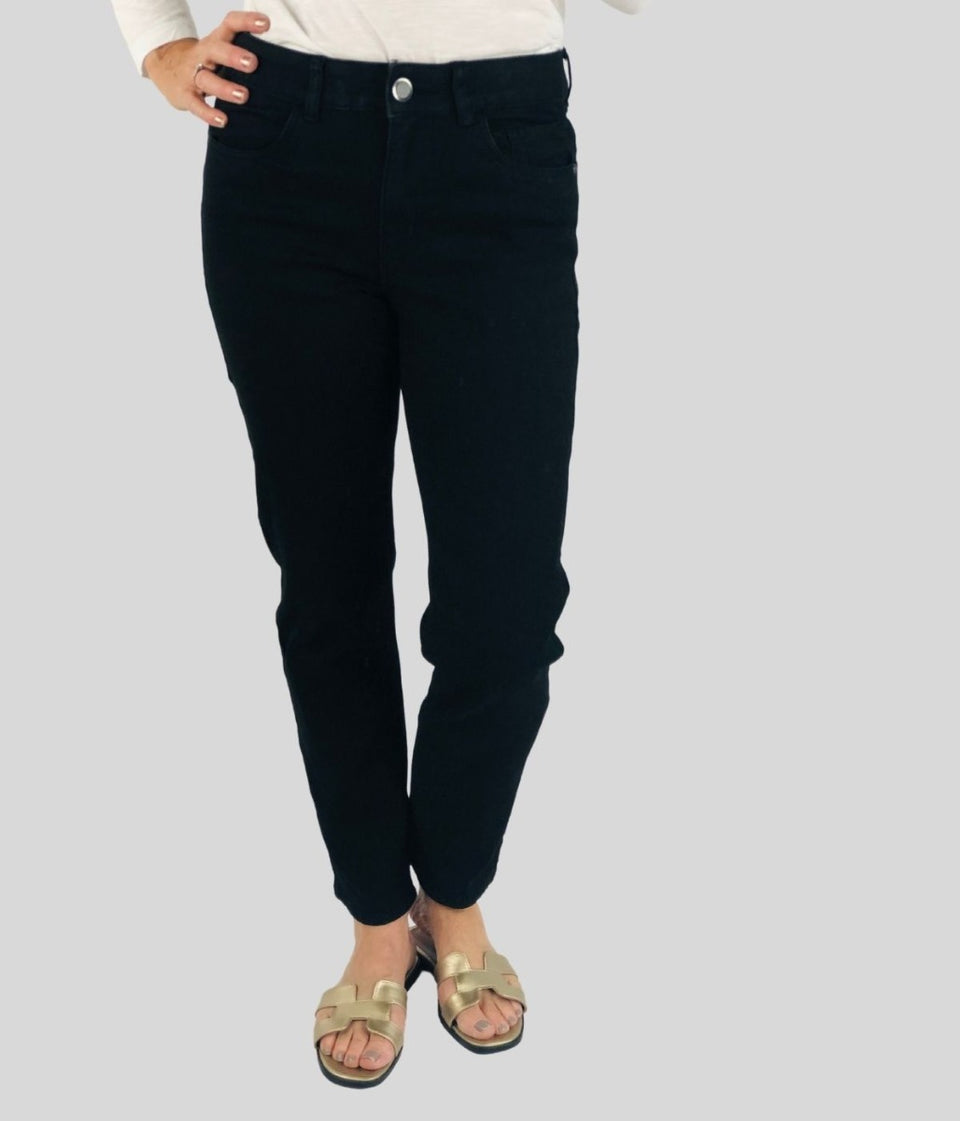 Black Susie Slim Leg Jean