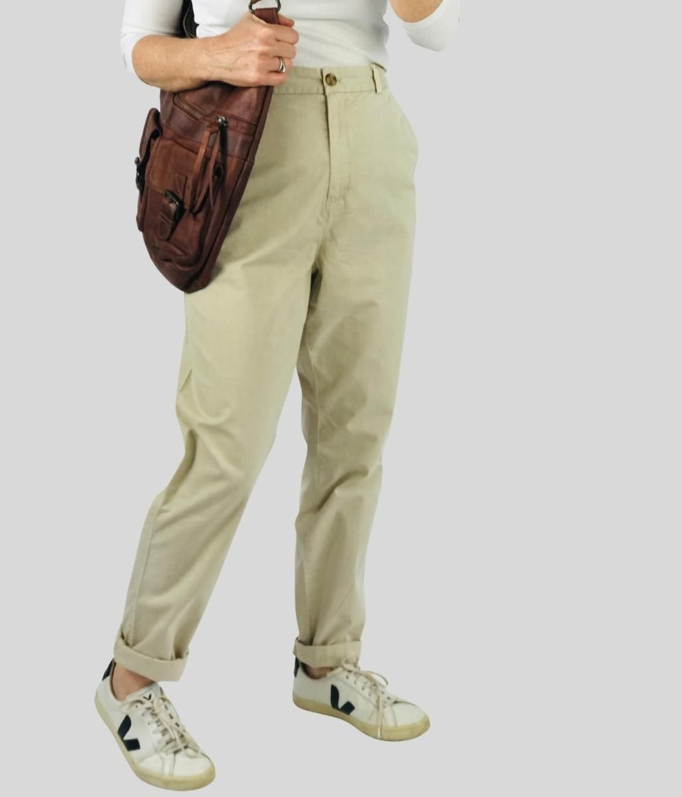 Natural Cotton Chino Trousers