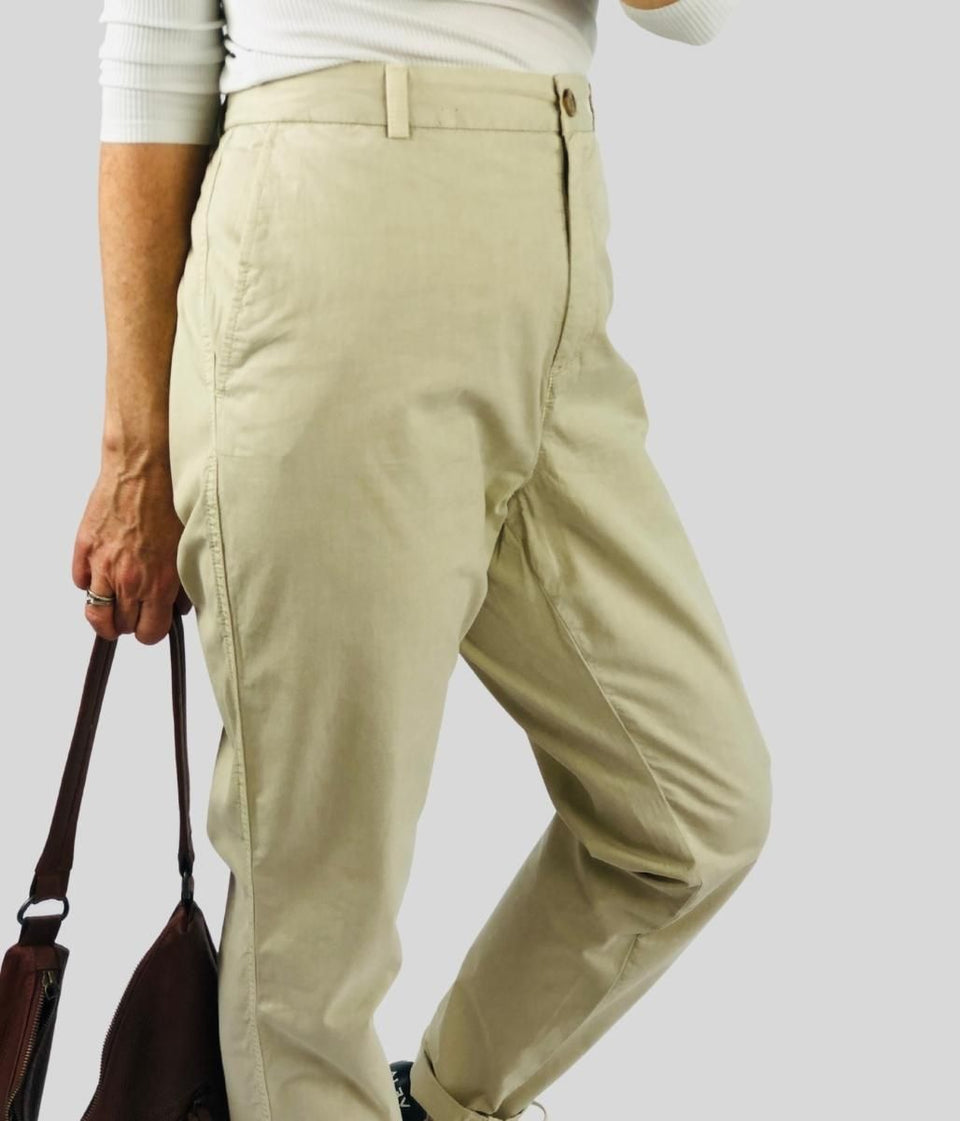 Natural Cotton Chino Trousers