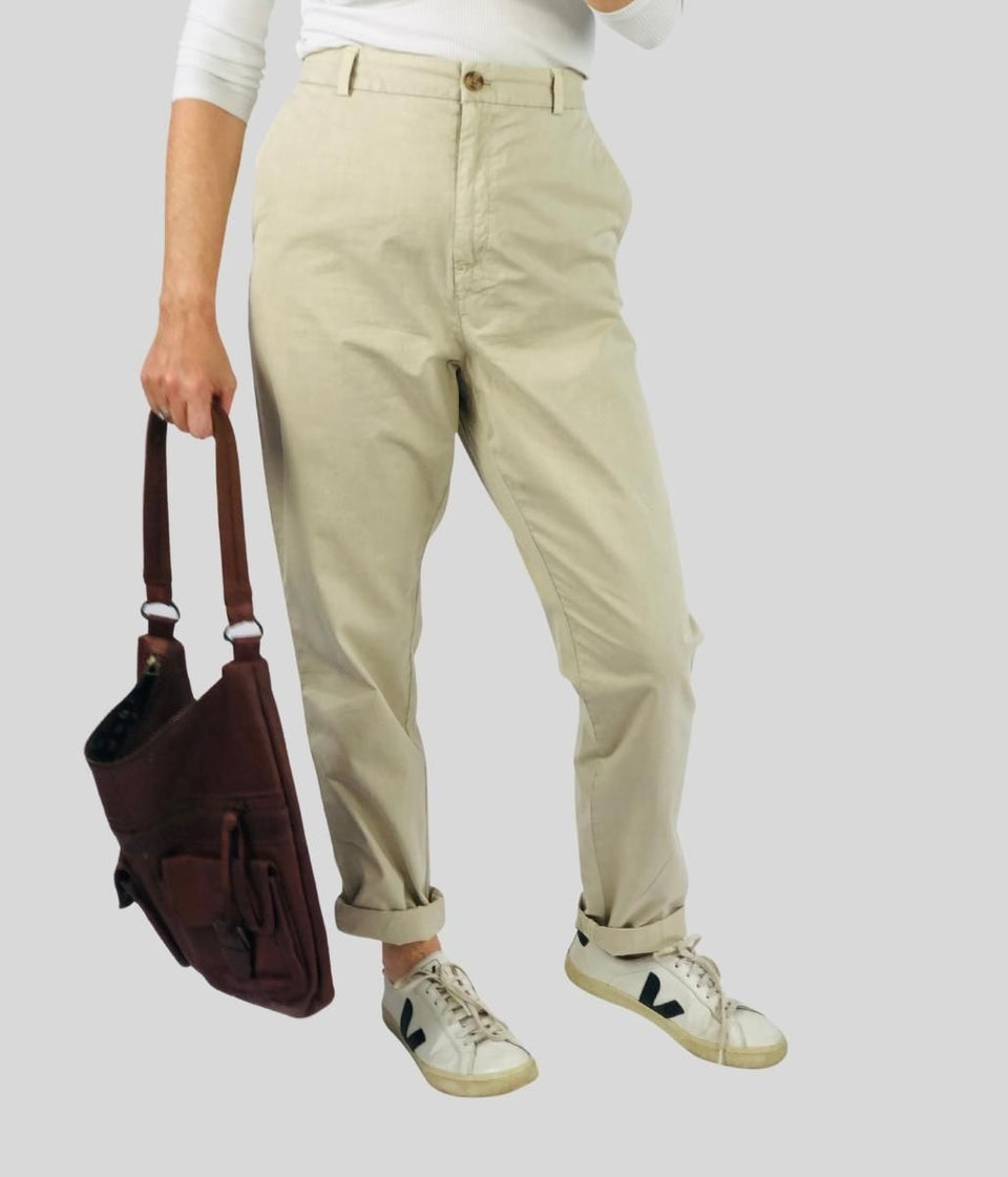 Natural Cotton Chino Trousers