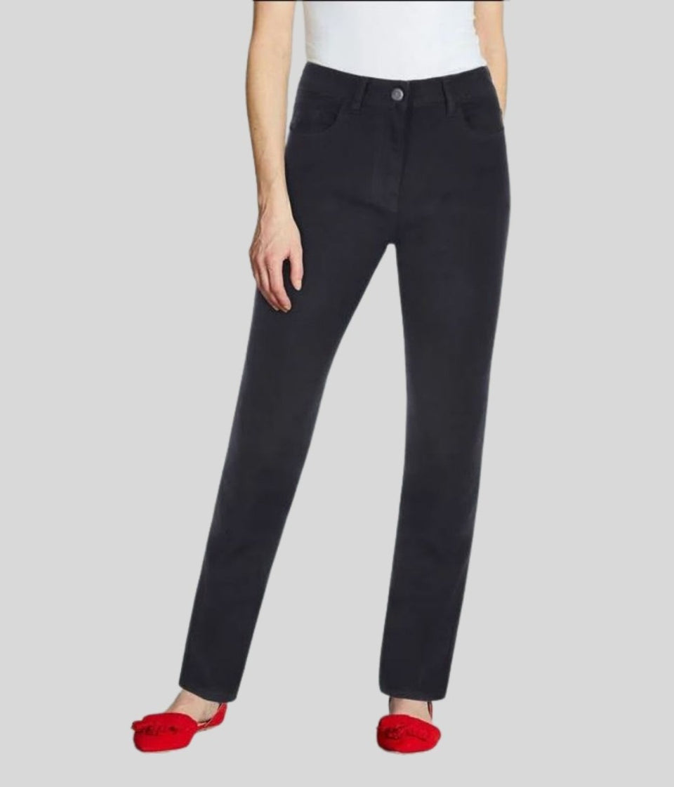 Black Susie Slim Leg Jean