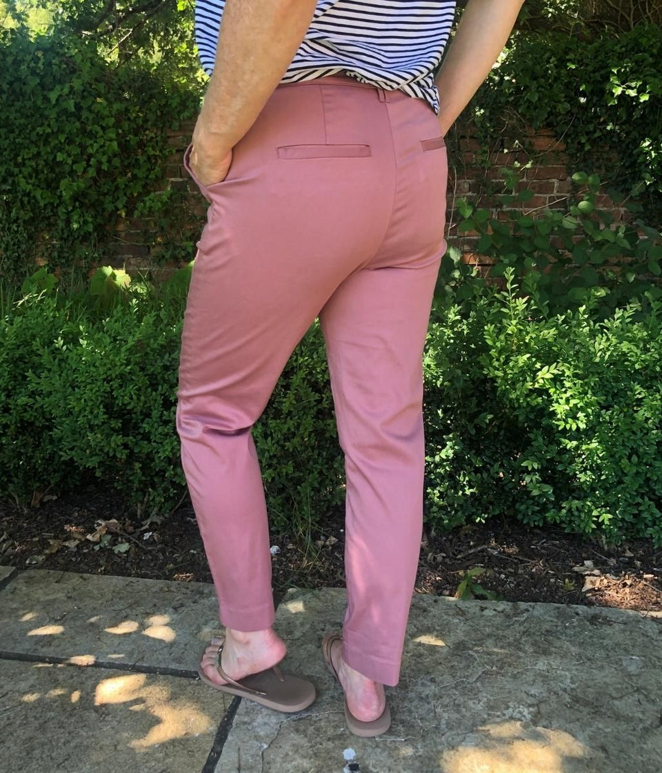 Pink Smart Cargo Trousers