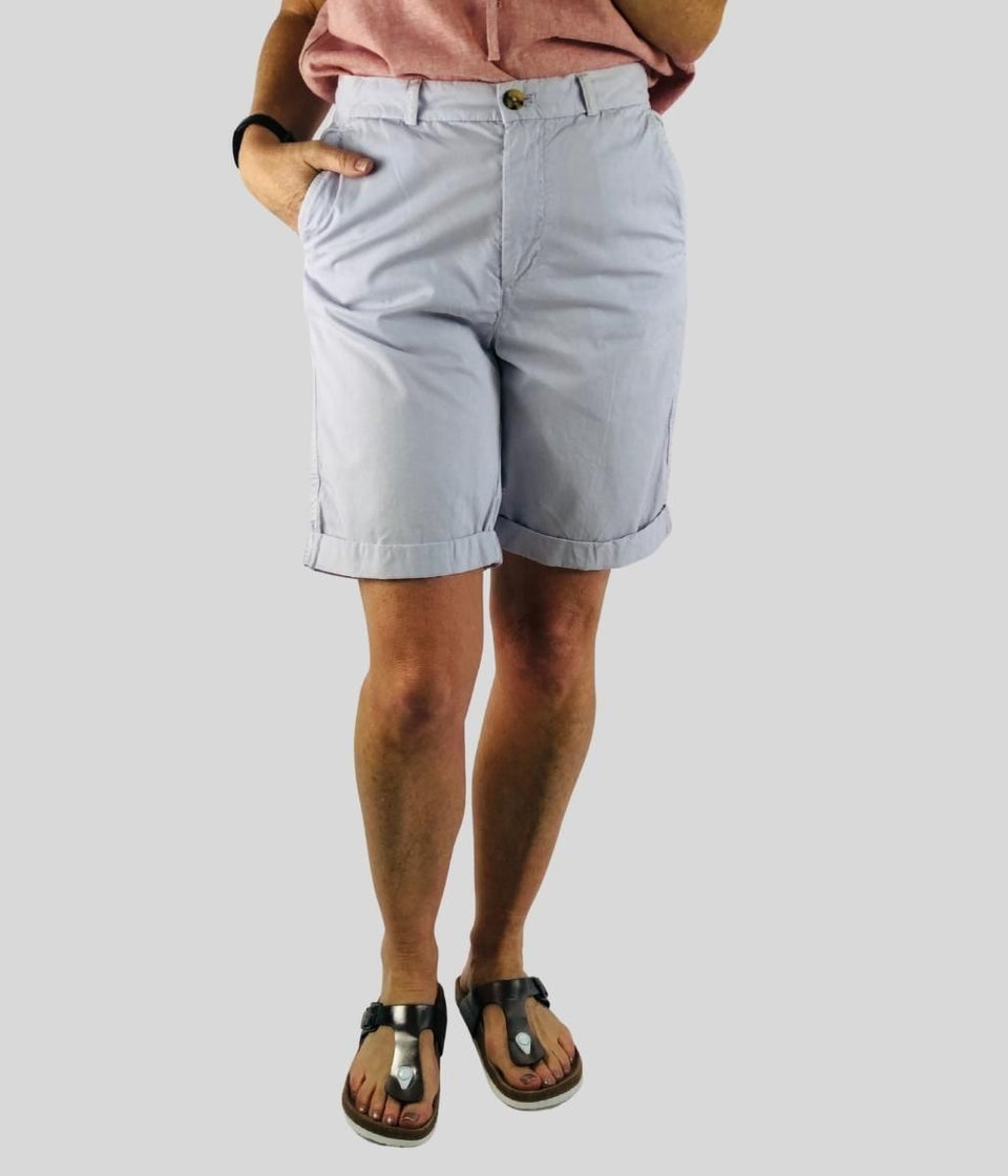 Lilac Pure Cotton Chino Shorts