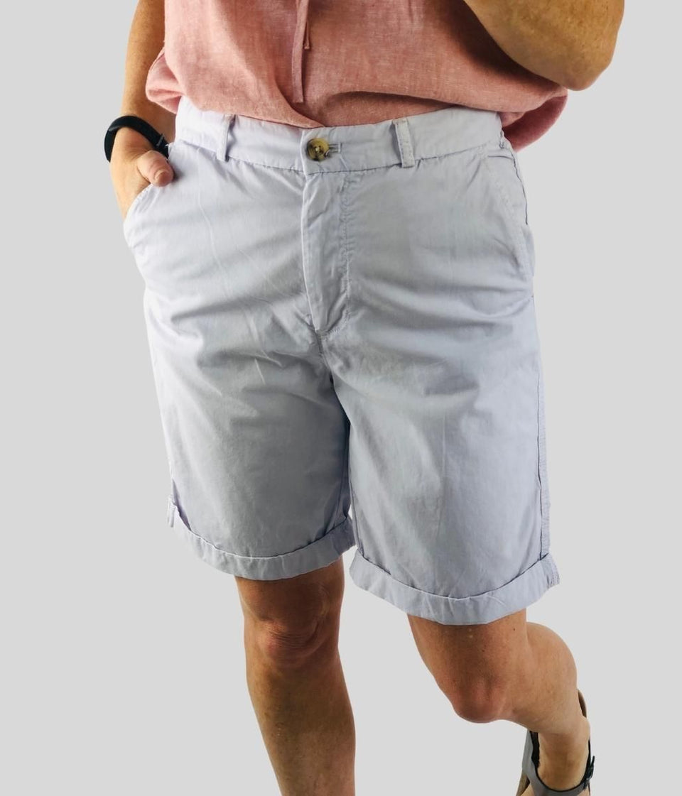 Lilac Pure Cotton Chino Shorts